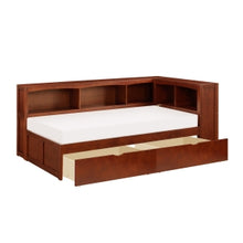 Rowe Twin Bookcase Corner Bed with Twin Trundle