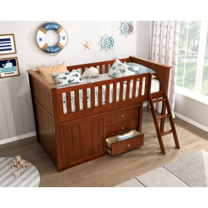 Rowe Low Loft Bunk with Dresser