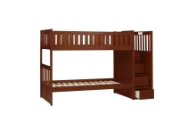 Rowe Twin/Twin Step Bunk Bed with Storage Boxes