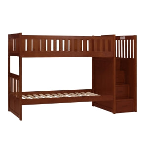 Rowe Twin/Twin Step Bunk Bed with Storage Boxes