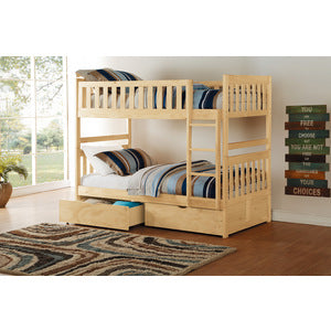 Bartly Twin/Twin Bunk Bed with Storage Boxes