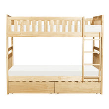 Bartly Twin/Twin Bunk Bed with Storage Boxes