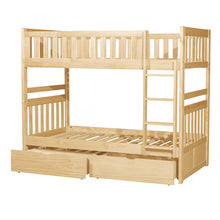 Bartly Twin/Twin Bunk Bed with Storage Boxes