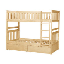 Bartly Twin/Twin Bunk Bed with Storage Boxes