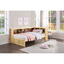 Bartly Twin Bookcase Corner Bed
