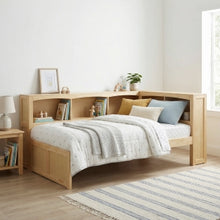 Bartly Twin Bookcase Corner Bed