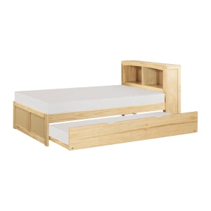 Bartly Twin Bookcase Bed with Twin Trundle