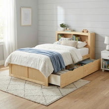 Bartly Twin Bookcase Bed with Storage Boxes