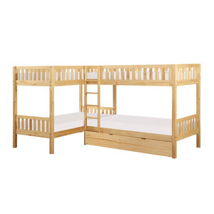 Bartly Corner Bunk Bed with Twin Trundle