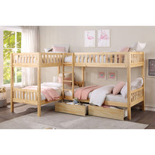 Bartly Corner Bunk Bed with Storage Boxes