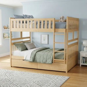 Bartly Full/Full Bunk Bed with Storage Boxes