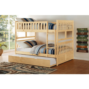 Bartly Full/Full Bunk Bed with Twin Trundle