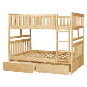 Bartly Full/Full Bunk Bed with Storage Boxes