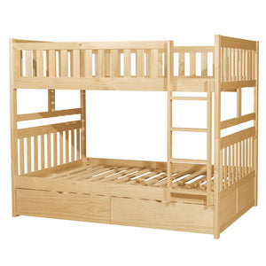 Bartly Full/Full Bunk Bed with Storage Boxes