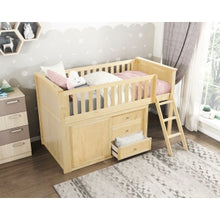 Bartly Low Loft Bunk with Dresser