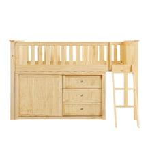 Bartly Low Loft Bunk with Dresser