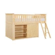 Bartly Low Loft Bunk with Dresser
