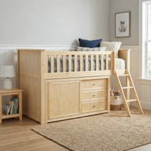 Bartly Low Loft Bunk with Dresser