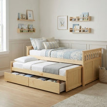 Bartly Twin/Twin Bed with Storage Boxes