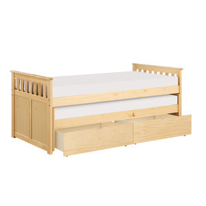 Bartly Twin/Twin Bed with Storage Boxes