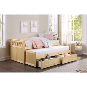 Bartly Twin/Twin Bed with Storage Boxes