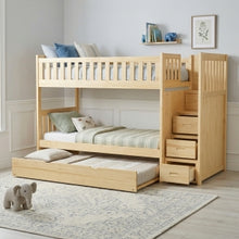 Bartly Twin/Twin Step Bunk Bed with Twin Trundle