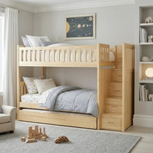 Bartly Twin/Twin Step Bunk Bed with Twin Trundle