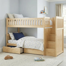 Bartly Twin/Twin Step Bunk Bed with Storage Boxes