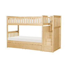 Bartly Twin/Twin Step Bunk Bed with Storage Boxes