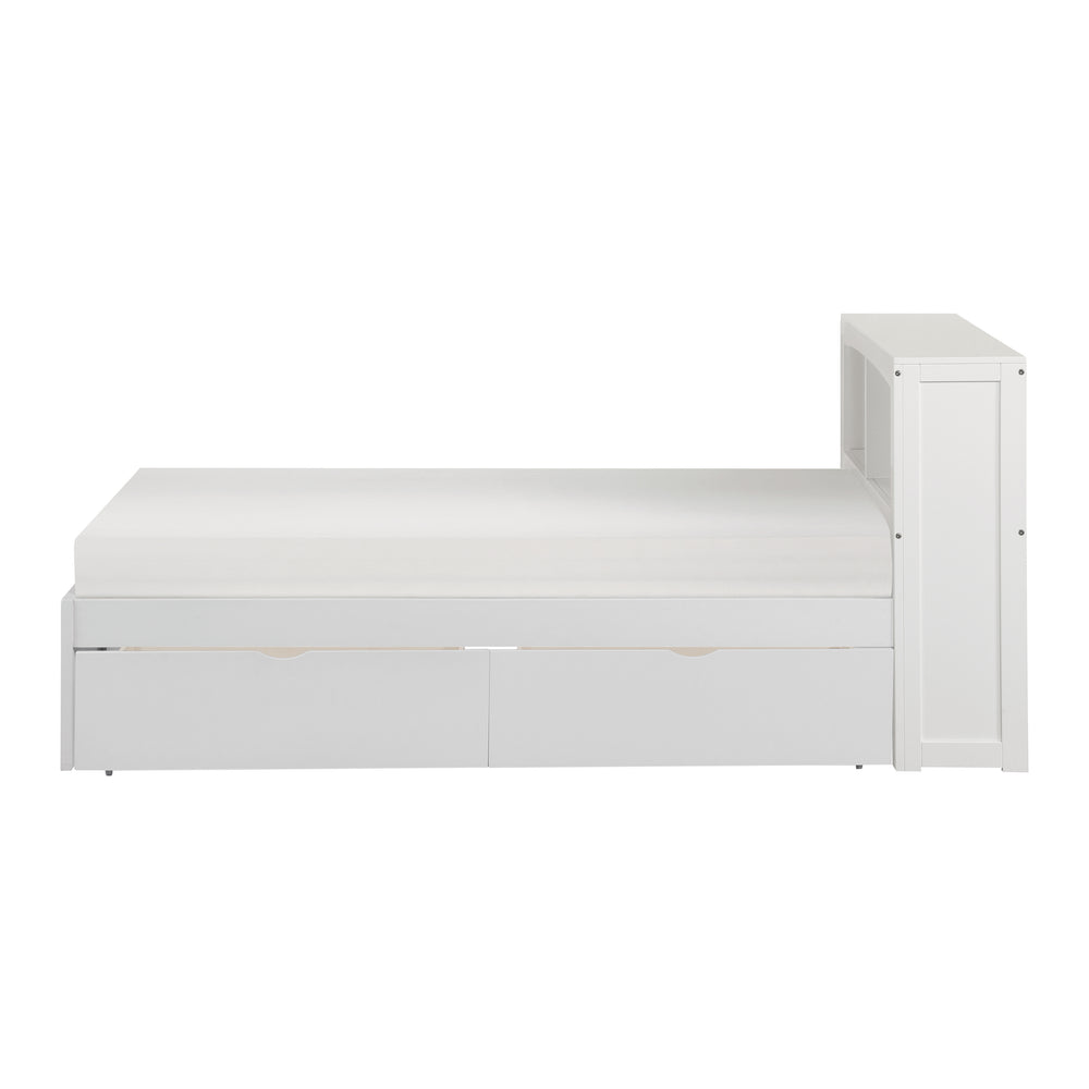 Galen (3) Twin Bookcase Bed with Storage Boxes - view 4