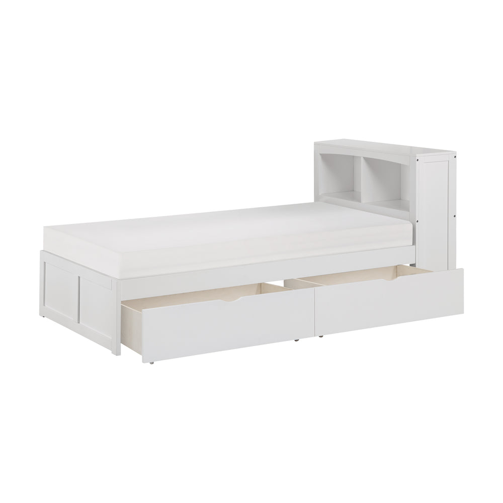 Galen (3) Twin Bookcase Bed with Storage Boxes - view 5