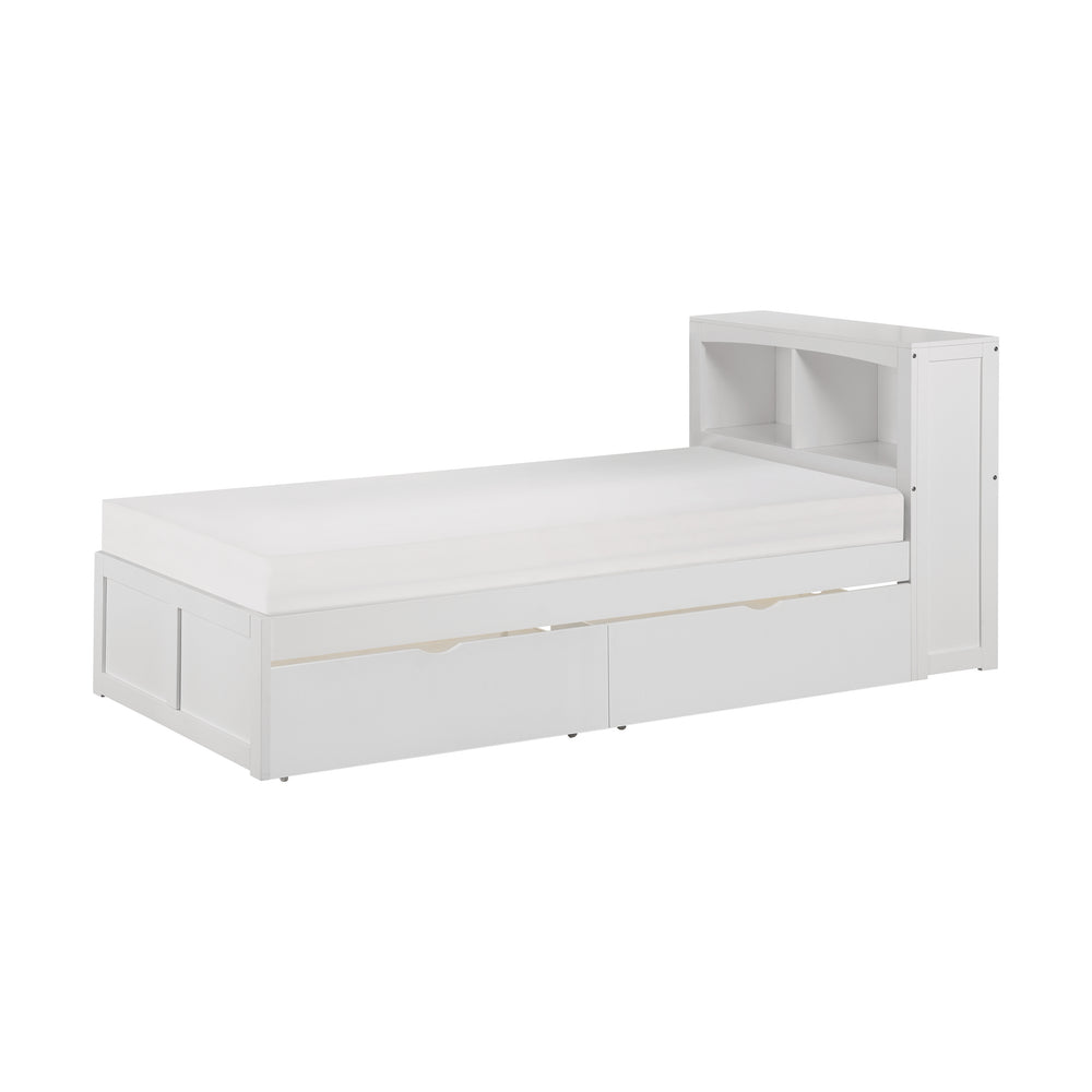 Galen (3) Twin Bookcase Bed with Storage Boxes - view 2