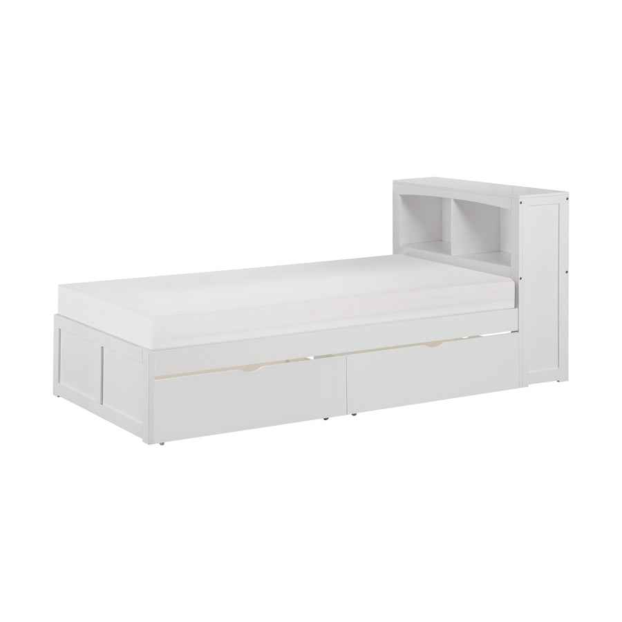 Galen (3) Twin Bookcase Bed with Storage Boxes - view 2