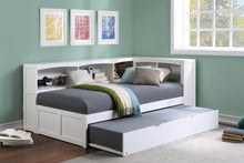 Galen (4) Twin Bookcase Corner Bed with Twin Trundle - view 3
