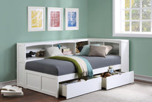 Galen (4) Twin Bookcase Corner Bed with Storage Boxes - view 5