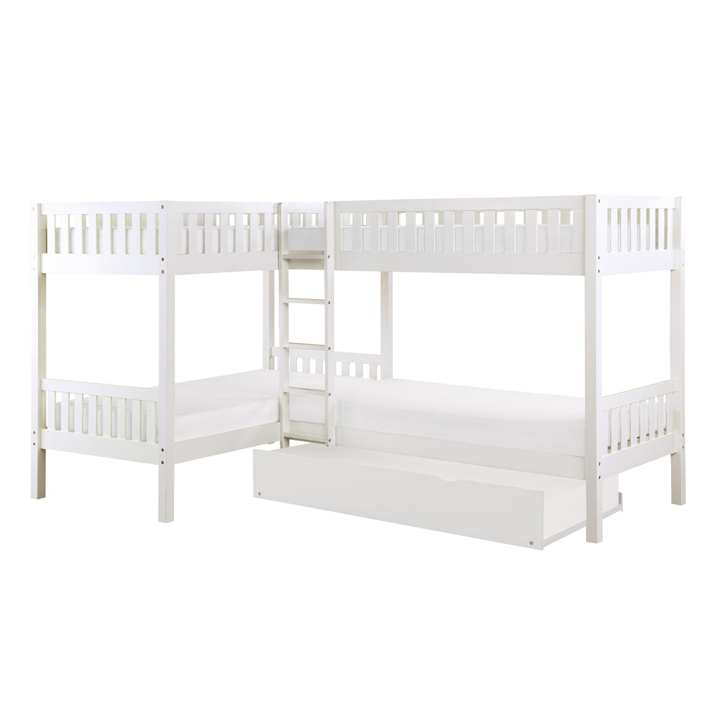 Galen (4) Corner Bunk Bed with Twin Trundle - view 5