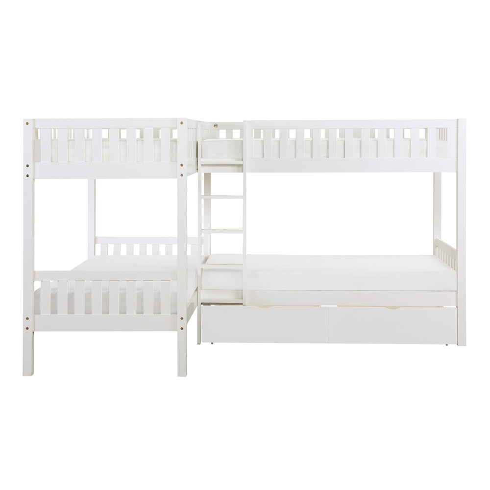 Galen (4) Corner Bunk Bed with Storage Boxes - view 5