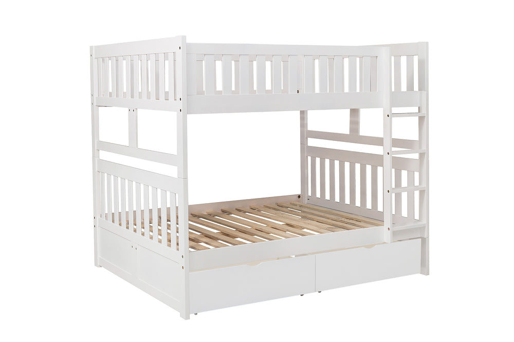 Galen (4) Full/Full Bunk Bed with Storage Boxes - view 3