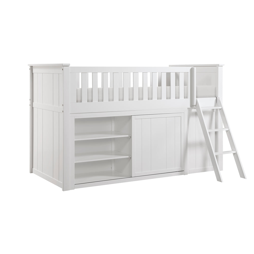 Galen (6) Low Loft Bunk with Bookcase and 2 Dressers - view 17