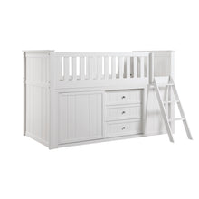Galen (5) Low Loft Bunk with Bookcase and Dresser - view 2