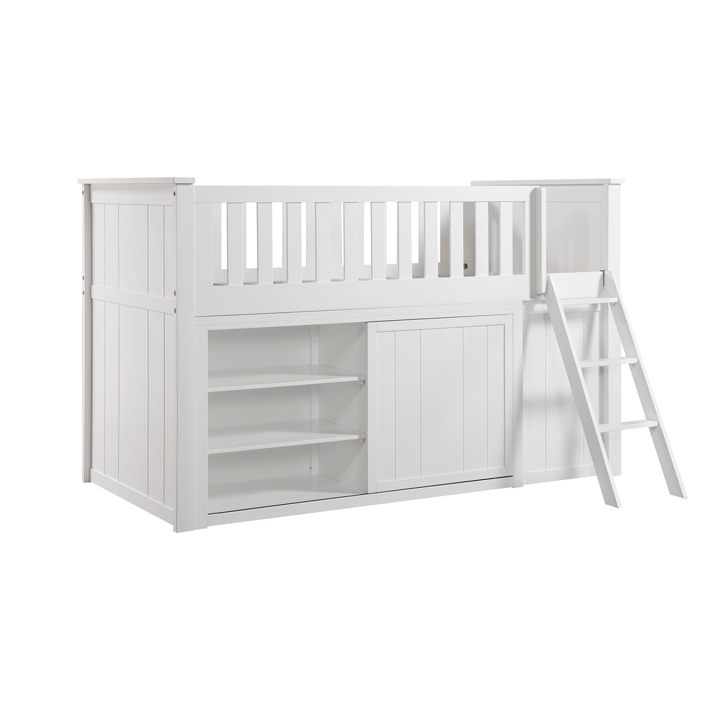 Galen (5) Low Loft Bunk with Bookcase and Dresser - view 13