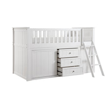 Galen (5) Low Loft Bunk with Bookcase and Dresser - view 10