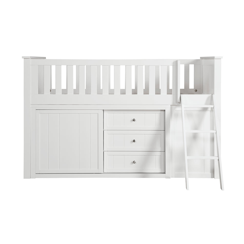 Galen (6) Low Loft Bunk with Bookcase and 2 Dressers - view 10