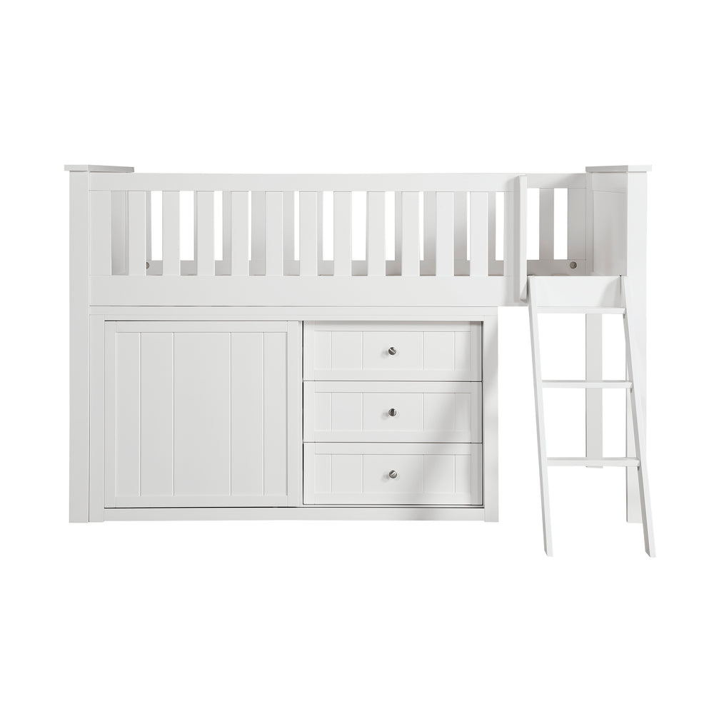 Galen (4) Low Loft Bunk with Dresser - view 4