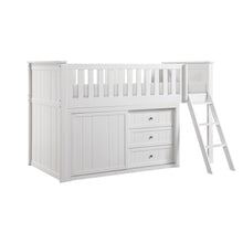 Galen (4) Low Loft Bunk with Dresser