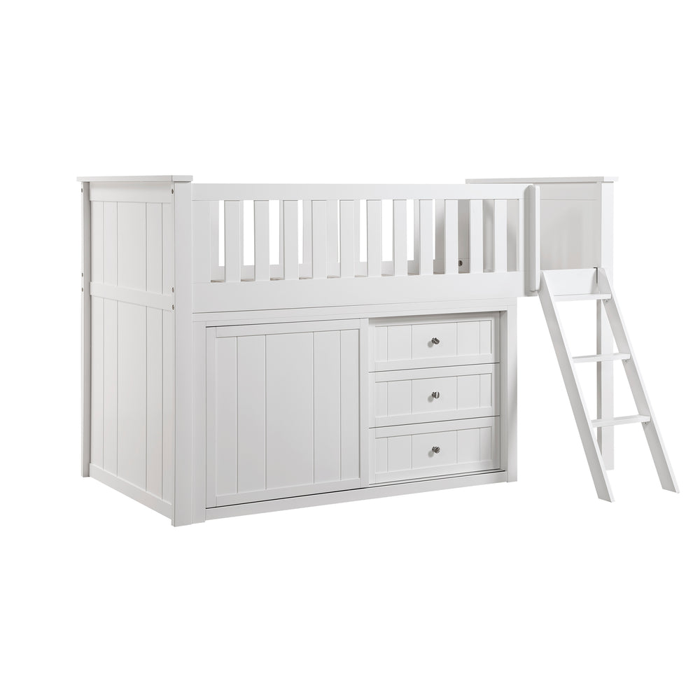 Galen (4) Low Loft Bunk with Dresser - view 2