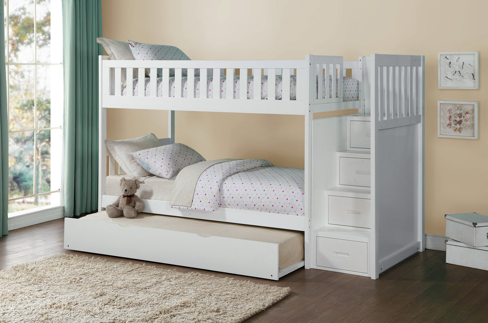 Galen (5) Twin/Twin Step Bunk Bed with Twin Trundle - view 5