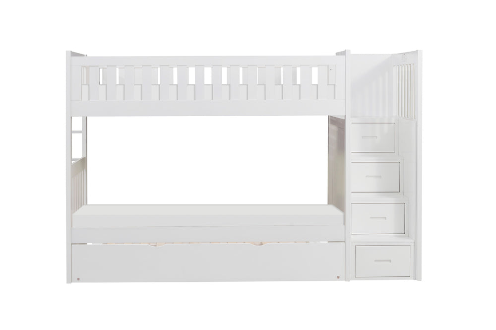 Galen (5) Twin/Twin Step Bunk Bed with Twin Trundle - view 2