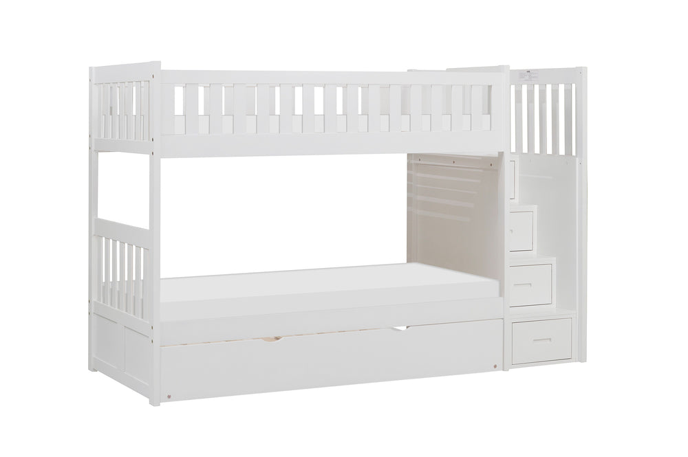 Galen (5) Twin/Twin Step Bunk Bed with Twin Trundle - view 7