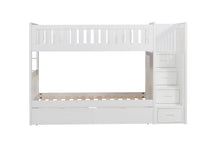 Galen (5) Twin/Twin Step Bunk Bed with Storage Boxes - view 3